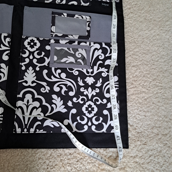 Thirty One Hanging pocket organizer Black White - Picture 4 of 6